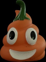 Poop Emoji Style Squeeze Toy, makes fart sounds and lights up