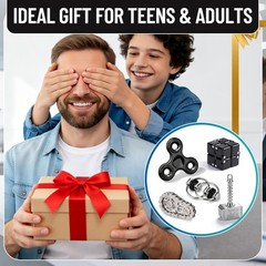 5 Pcs Fidget Toys Teen & Adult Metal Fidgets Spinner Cool Hammer Hand…