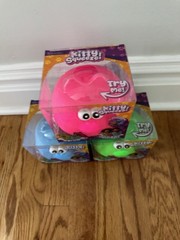 Viral Easy Squeezy Chunky Kitty Tubs Squeeze Squishy Toy Set Of 3. NIB