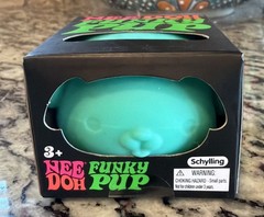 Nee Doh Needoh Funky Pup Teal Squeeze Ball