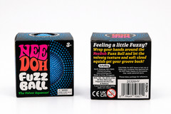 Nee Doh Fuzz Ball The Velvet Squeeze Blue – Sensory Stress Reliever Toy