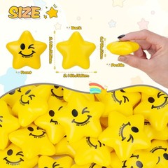 SHQDD Stress Balls, 36PCS Balls for Kids & Adults 2.16 inches, Yellow