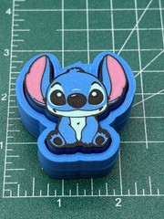 Stitch Fidget Clicker Sensory Toy Autism ADHD Blue Alien Disney Gift Desk Buddy