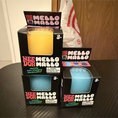 Nee Doh Mello Mallo Color-Changing Squishy Tactile Sensory Toy Lot of 3, 3+