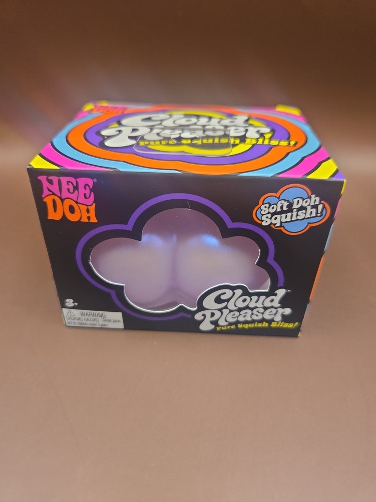 Nee Doh Cloud Pleaser Pure Squish Bliss Soft Doh Squeeze Toy Purple Age 3+