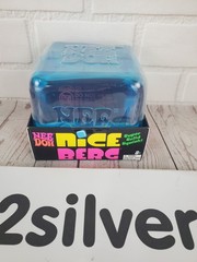 NeeDoh Nice Berg Blue XL Giant Nee Doh Niceberg Solid Squish Cube Block NEW