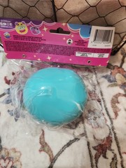 Smushers Squishy Orb Curiosities Blue/Teal Face Yellow Stars