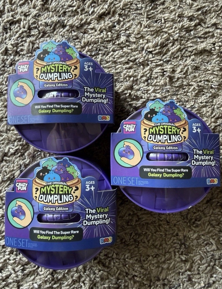 Crazy Fun Squishy Bun Galaxy Edition Original Mystery Dumpling Set NEW