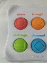 Dimpl Duo Sensory Toy With Braille Colors & Shapes Fat Brain Toys