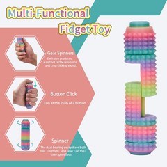 All-in-One Little Ouchies Fidget Toy for 1.38 inches, Pro-rainbow（all-in-one）