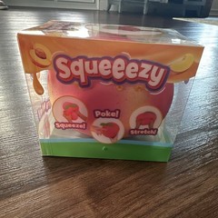 Squeezy Tactile Squeeze Toy Peach, Pink, Ages 3+, Age Level 3-4 Years