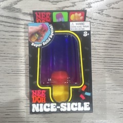 Nee Doh Nice-Sicle Super Solid Squish Tactile Squeeze Toy Purple Yellow Red Blue