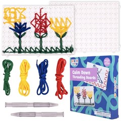 Calm Down Threading Boards | Set of 2 | Sensory Activity Board | Autism Toys …