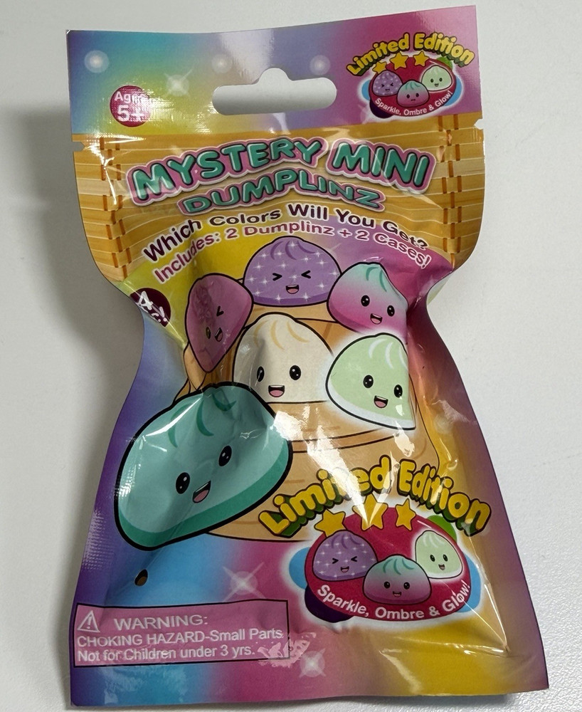 Mystery Mini Dumplinz Sparkle Ombre Glow Limited Ed ~ 2 plus 2 cases ~ NIP
