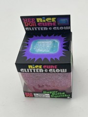 Nee Doh Nice Cube Glitter and Glow – PINK. Brand New. **FREE SHIPPING**