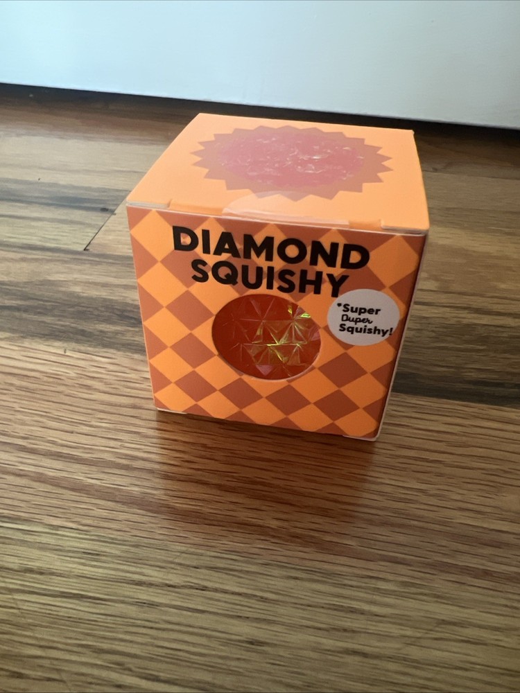 NEW J’ADORE Orange Diamond Super Duper Squishy Toy – 2.5 Inches