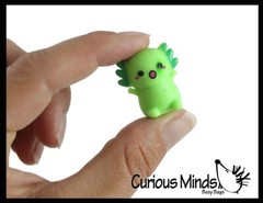 24 Colorful Tiny Axolotls Figurines – Mini Toys – Small Novelty Prize Toy – Part