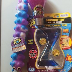 JA-RU Sensory Toy Lot: Suction Caterpillar, Oozy Bulb & Whirl N’ Water MPN 24901