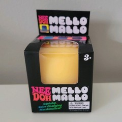 NeeDoh Mello Mallo YELLOW Squishy – Color Changing – Marshmallow AUTHENTIC