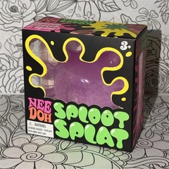 Nee Doh Sploof Splat Tactile Squeeze Toy, Purple, Ages 3+, 3-4 Years