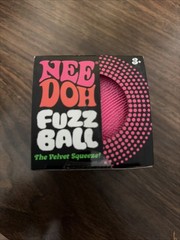 Needoh FUZZ BALL THE O.G. Nee Doh Squishy NEE-DOH Fuzzball 100% AUTHENTIC Pink