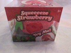 Strawberry Scented Foam Squeeze Stress Ball Red/Green 5x4x3in Ages 3+