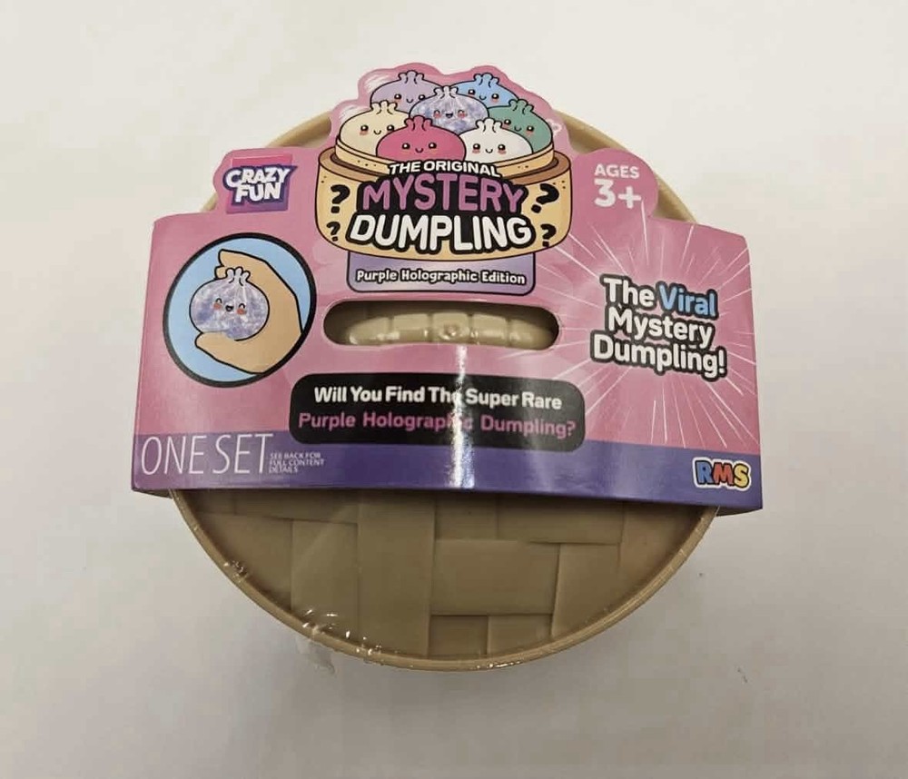 Crazy Fun Mystery Purple Ribbon Squishy Bun Set Purple Holographic NEW 5Below