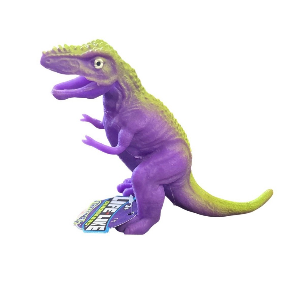 JA-RU Imperial 5” Purple T-Rex Dinosaur Jiggly Foam Beads Filling Rubber Stretch