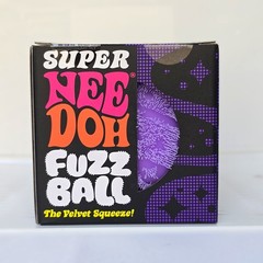 Authentic Super NeeDoh Fuzz Ball ✨ Purple Sensory Stress Relief Fidget Toy NEW