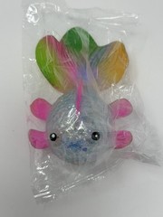 NEW Blue Rainbow Goldfish Glitter Sugar Squishy Toy Squeezy