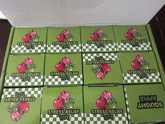 FULL CASE OF 12 APPLE FLAVORED STRESS RELIEF SQUISHY TOY