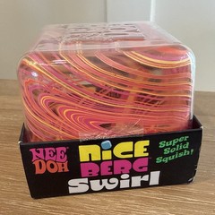 NEW Schylling Needoh Nice Berg Swirl – Giant Swirl Nice Cube Yellow Pink Orange