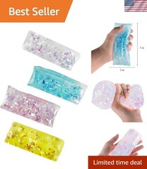 4 Pack Water Snake Jelly Wigglers Wiggle Sensory Toys Bright Colors Party Fav…