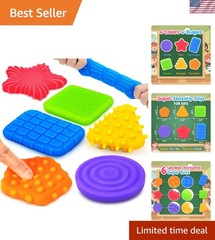 6-Piece Soft Sensory Fidget Toy Set for Kids – Textured Stress Relief