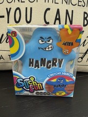 New Squishy HANGRY Dude Suction Cup Stretchy Squeeze Toy Jaru Blue Sensory
