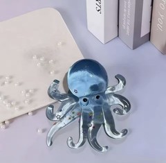 Blue & Clear sensory coral squishy Gel aqua octopus stress toy fidget toy