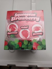 Strawberry Character Family Squishy Squeeze Toy, Red/Green, Ages 3-4 Years