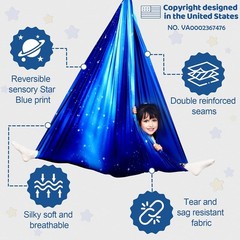 Double Layer Sensory Swing for Kids & Adults Holds up to 300Lbs Indoor and Outdo