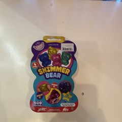 Jaru Happy Bunch Shimmer Bear Blue Glitter Sticky Stretch Squeeze Toy Age 4+