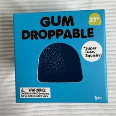 J’adore Gum Droppable Super Duper Squishy Tactile Squeeze Toy Blue Ages 3-7