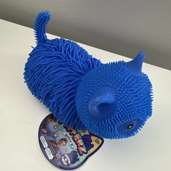 Pufferz Blue Kitty Cat 7” Squishy Sensory Fidget Toy Stress Relief Squeeze New