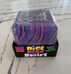 Rare NeeDoh Blue Nice Berg Swirl XL Giant Nee Doh Niceberg Squishy Sensory