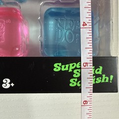 AUTH!! Schylling NeeDoh Nice Ice Baby 4 pack, Mini Nice Cube 1Pink 2Blue 1Purple