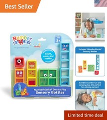 Numberblocks One to Five Sensory Bottles, Numbers for Toddlers, Counting Toys…