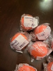 Abilitations Gel Ball, 2 Inches, 2 Ounces, Orange, LOT of 7, All New and Sealed