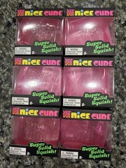 Quanity 6 Needoh nice cubes all PINK in lot