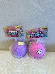 Orb Curiosities Funny Face Balls Squishy (Purple & Pink) Viral – Set Of 2