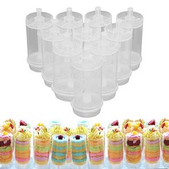 Cake Push Pop Containers: Pack Cake Push Pops With Lids For Cupcake Confetti 10