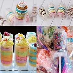 Cake Push Pop Containers: Pack Cake Push Pops With Lids For Cupcake Confetti 10