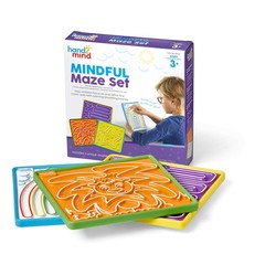 hand2mind Mindful Maze Boards, Tactile Sensory Toys for 0, Multicolor